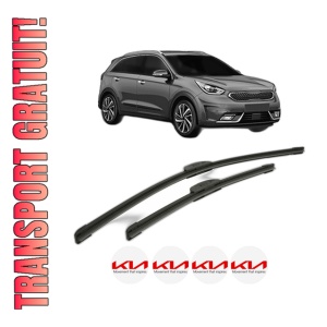 Set stergatoare KIA NIRO VAN (DE) din 2016, pentru parbriz auto, 2 bucati, Bosch Aerotwin Retrofit, din cauciuc siliconat rezistent, 4 Stickere Auto KIA