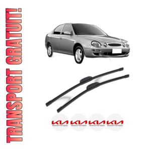 Set stergatoare KIA SHUMA I (FB) din 1997, pentru parbriz auto, 2 bucati, Bosch Aerotwin Retrofit, din cauciuc siliconat rezistent, 4 Stickere Auto KIA