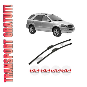 Set stergatoare KIA SORENTO I VAN (JC) din 2005, pentru parbriz auto, 2 bucati, Bosch Aerotwin Retrofit, din cauciuc siliconat rezistent, 4 Stickere Auto KIA
