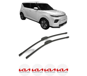Set stergatoare KIA SOUL III (SK3) din 2019, pentru parbriz auto, 2 bucati, Bosch Aerotwin Retrofit, din cauciuc siliconat rezistent, 4 Stickere Auto KIA v44993