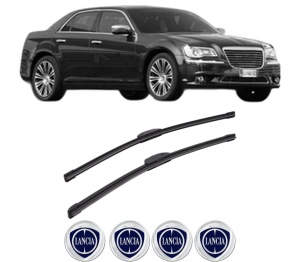 Set stergatoare LANCIA THEMA (LX_) din 2011, pentru parbriz auto, 2 bucati, Bosch Aerotwin Retrofit, din cauciuc siliconat rezistent, 4 Stickere Auto LANCIA v41063