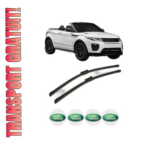 Set stergatoare LAND ROVER RANGE ROVER EVOQUE Convertible (L538) din 2015-2019, pentru parbriz auto, 2 bucati, Bosch Aerotwin, din cauciuc siliconat rezistent, 4 Stickere Auto LAND ROVER