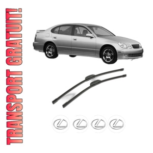 Set stergatoare LEXUS GS (_S16_) din 1997-2004, pentru parbriz auto, 2 bucati, Bosch Aerotwin Retrofit, din cauciuc siliconat rezistent, 4 Stickere Auto LEXUS
