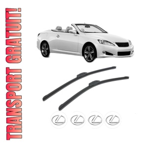 Set stergatoare LEXUS IS C (GSE2_) din 2009, pentru parbriz auto, 2 bucati, Bosch Aerotwin Retrofit, din cauciuc siliconat rezistent, 4 Stickere Auto LEXUS