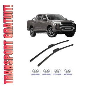 Set stergatoare MAXUS T90 din 2021, pentru parbriz auto, 2 bucati, Bosch Aerotwin Retrofit, din cauciuc siliconat rezistent, 4 Stickere Auto MAXUS