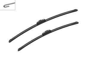 Set stergatoare MERCEDES-BENZ A-CLASS (W168) din 1997-2001, pentru parbriz auto, 2 bucati, Bosch Aerotwin Retrofit, din cauciuc siliconat rezistent, 4 Stickere Auto MERCEDES-BENZ v42254