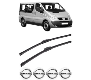 Set stergatoare NISSAN PRIMASTAR Bus (X83) din 2001-2008, pentru parbriz auto, 2 bucati, Bosch Aerotwin Retrofit, din cauciuc siliconat rezistent, 4 Stickere Auto NISSAN v40943
