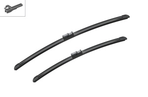 Set stergatoare OPEL ASTRA H CLASSIC Hatchback (A04) din 2009, pentru parbriz auto, 2 bucati, Bosch Aerotwin, din cauciuc siliconat rezistent, 4 Stickere Auto OPEL v43586