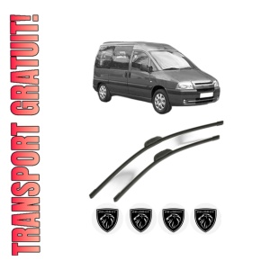 Set stergatoare PEUGEOT EXPERT (224_) din 1996-2003, pentru parbriz auto, 2 bucati, Bosch Aerotwin Retrofit, din cauciuc siliconat rezistent, 4 Stickere Auto PEUGEOT