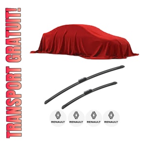 Set stergatoare RENAULT GRAND KANGOO III MPV din 2024, pentru parbriz auto, 2 bucati, Bosch Aerotwin, din cauciuc siliconat rezistent, 4 Stickere Auto RENAULT