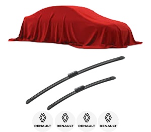 Set stergatoare RENAULT GRAND KANGOO III MPV din 2024, pentru parbriz auto, 2 bucati, Bosch Aerotwin, din cauciuc siliconat rezistent, 4 Stickere Auto RENAULT v49383