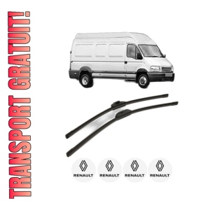 Set stergatoare RENAULT TRUCKS MASCOTT Van din 1999-2010, pentru parbriz auto, 2 bucati, Bosch Aerotwin Retro Truck, din cauciuc siliconat rezistent, 4 Stickere Auto RENAULT TRUCKS
