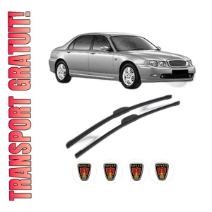 Set stergatoare ROVER 75 (RJ) din 1999-2005, pentru parbriz auto, 2 bucati, Bosch Aerotwin Retrofit, din cauciuc siliconat rezistent, 4 Stickere Auto ROVER