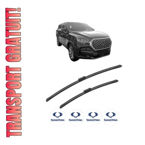 Set stergatoare SSANGYONG REXTON VAN (Y400) din 2017, pentru parbriz auto, 2 bucati, Bosch Aerotwin, din cauciuc siliconat rezistent, 4 Stickere Auto SSANGYONG