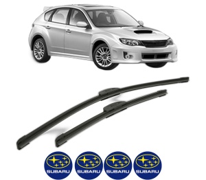 Set stergatoare SUBARU IMPREZA Hatchback (GP_) din 2011-2016, pentru parbriz auto, 2 bucati, Bosch Aerotwin Retrofit, din cauciuc siliconat rezistent, 4 Stickere Auto SUBARU v44373