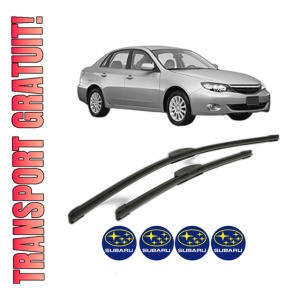 Set stergatoare SUBARU IMPREZA Saloon (GJ_) din 2012-2016, pentru parbriz auto, 2 bucati, Bosch Aerotwin Retrofit, din cauciuc siliconat rezistent, 4 Stickere Auto SUBARU