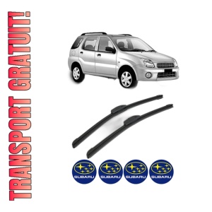Set stergatoare SUBARU JUSTY III (G3X) din 2003, pentru parbriz auto, 2 bucati, Bosch Aerotwin Retrofit, din cauciuc siliconat rezistent, 4 Stickere Auto SUBARU
