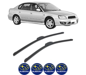 Set stergatoare SUBARU LEGACY III (BE) din 1998-1999, pentru parbriz auto, 2 bucati, Bosch Aerotwin Retrofit, din cauciuc siliconat rezistent, 4 Stickere Auto SUBARU v46613