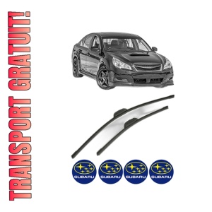 Set stergatoare SUBARU LEGACY V (BM) din 2009-2014, pentru parbriz auto, 2 bucati, Bosch Aerotwin Retrofit, din cauciuc siliconat rezistent, 4 Stickere Auto SUBARU
