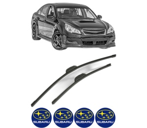 Set stergatoare SUBARU LEGACY V (BM) din 2009-2014, pentru parbriz auto, 2 bucati, Bosch Aerotwin Retrofit, din cauciuc siliconat rezistent, 4 Stickere Auto SUBARU v43953