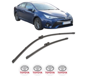 Set stergatoare TOYOTA AVENSIS Saloon (_T27_) din 2008-2018, pentru parbriz auto, 2 bucati, Valeo Silencio Xtrm, din cauciuc siliconat rezistent, 4 Stickere Auto TOYOTA v36198
