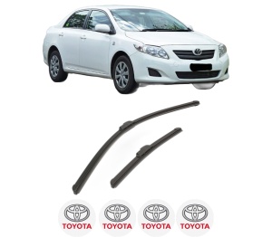Set stergatoare TOYOTA COROLLA Saloon (_E15_) din 2006-2010, pentru parbriz auto, 2 bucati, Bosch Aerotwin Retrofit, din cauciuc siliconat rezistent, 4 Stickere Auto TOYOTA v53433