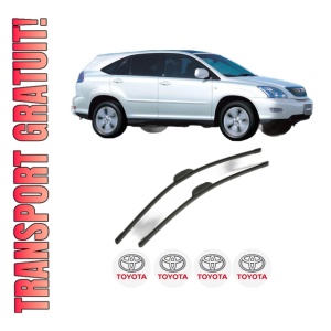 Set stergatoare TOYOTA HARRIER (_U3_) din 2003, pentru parbriz auto, 2 bucati, Bosch Aerotwin Retrofit, din cauciuc siliconat rezistent, 4 Stickere Auto TOYOTA