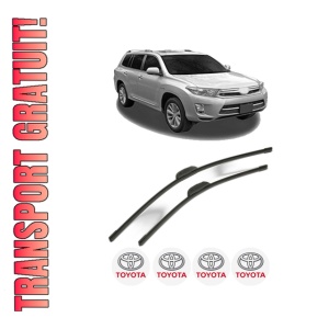 Set stergatoare TOYOTA HIGHLANDER / KLUGER (_U4_) din 2007, pentru parbriz auto, 2 bucati, Bosch Aerotwin Retrofit, din cauciuc siliconat rezistent, 4 Stickere Auto TOYOTA