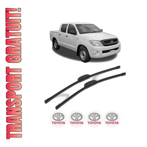 Set stergatoare TOYOTA HILUX VII Platform/Chassis (_N1_, _N2_) din 2005, pentru parbriz auto, 2 bucati, Bosch Aerotwin Retrofit, din cauciuc siliconat rezistent, 4 Stickere Auto TOYOTA