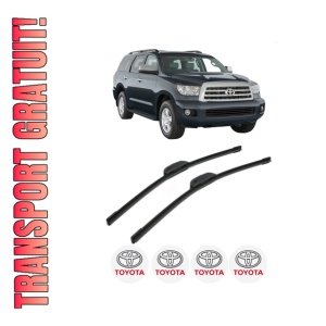 Set stergatoare TOYOTA SEQUOIA (_K3_, _K4_) din 2000, pentru parbriz auto, 2 bucati, Bosch Aerotwin Retrofit, din cauciuc siliconat rezistent, 4 Stickere Auto TOYOTA