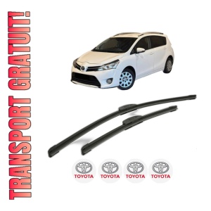 Set stergatoare TOYOTA VERSO (_R2_) din 2009-2018, pentru parbriz auto, 2 bucati, Bosch Aerotwin Retrofit, din cauciuc siliconat rezistent, 4 Stickere Auto TOYOTA