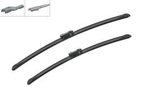 Set stergatoare VOLVO V70 II (285) din 1999-2008, pentru parbriz auto, 2 bucati, Bosch Aerotwin, din cauciuc siliconat rezistent, 4 Stickere Auto VOLVO v43130