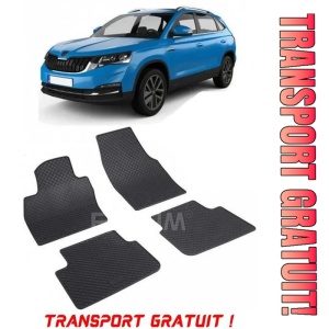Skoda Kamiq, Suv, fabricat din 09.2019 - Prezent, set covorase auto dedicate, din cauciuc 100% Premium - Transport Gratuit