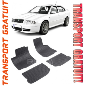 Skoda Octavia I, Hatchback, fabricat din 1998 - 2004, set covorase auto dedicate, din cauciuc 100% Premium