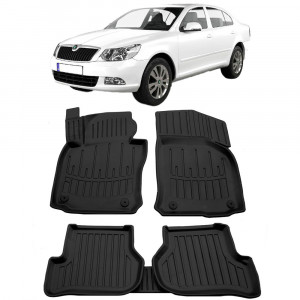 Skoda Octavia II (A5) (2004-2013) Set covorase auto cauciuc G.Modern Line 3D accesorii pentru autoturismul tau - masina v237804