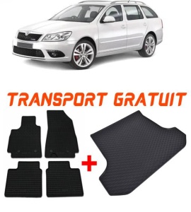 Skoda Octavia II din 2004 - 04.2013 Combi Portbagaj Inferior *1, Set Covorase + tavita portbagaj auto accesorii pentru autoturismul tau - masina v2960