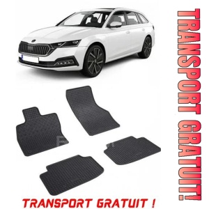 Skoda Octavia IV, Combi, fabricat din 06.2020 - Prezent, set covorase auto dedicate, din cauciuc 100% Premium - Transport Gratuit