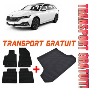 Skoda Octavia IV din 06.2020 - Prezent Combi Portbagaj Superior *1, Set Covorase + tavita portbagaj auto