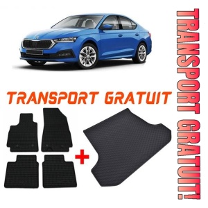 Skoda Octavia IV din 2019 - Prezent Hatchback *1 , Set Covorase + tavita portbagaj auto