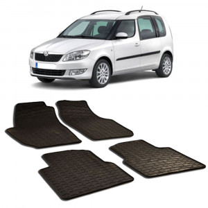 Skoda Roomster (2006 - 2013) Set 4 covorase auto cauciuc Urban Line