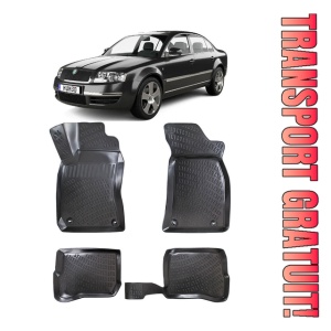 Skoda Superb I B5 2001-2008 Set Covorase Auto Cauciuc Premium Umbrella