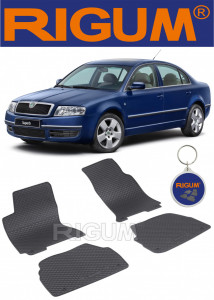 Skoda Superb I fabricat din 03.2002 - 06.2008, set covorase auto dedicate, din cauciuc 100% Premium accesorii pentru autoturismul tau - masina v159272