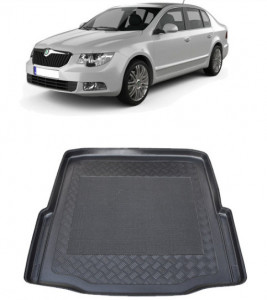 Skoda Superb II Sedan din 06.2008 - 04.2015 *1, Tavita Pentru Portbagaj Lux Premium Dedicata, accesorii pentru autoturismul tau - masina v191096