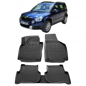 Skoda Yeti (2009-2017) Set Covorase auto tip tavita din cauciuc Premium Umbrella accesorii pentru autoturismul tau - masina v149257
