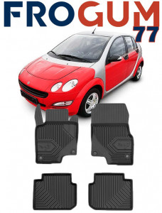 Smart Forfour I Din 2004 - 2006, Hatchback , Set Covorase Auto Tip Tavita Premium 3D, din cauciuc accesorii pentru autoturismul tau - masina v165963