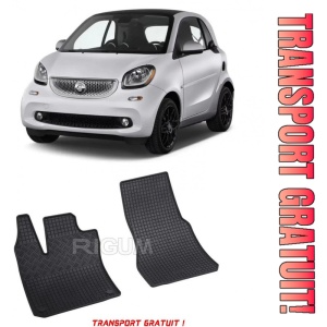 Smart Fortwo Eq fabricat din 2017 - Prezent, Hatchback, set covorase auto dedicate, din cauciuc 100% Premium - Transport Gratuit