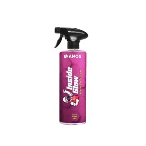 Soluție curatare si protectie interior auto AMOS Inside Glow, protectie si ingrijire, efect satinat, protectie UV, fara urme,cantitate 500 ml
