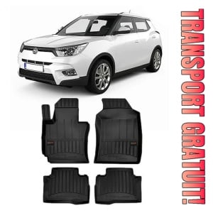 Ssangyong Tivoli, Suv, Din 03.2015 - 2019 , Set Covorase Auto Tip Tavita Premium 3D, din cauciuc