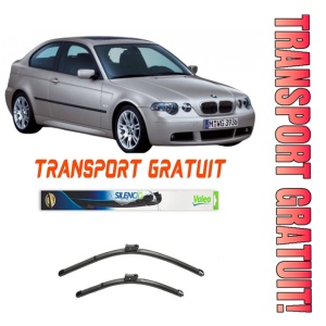 Stergatoare Bmw 3 CompaCT Set 2 stergatoare parbriz Valeo 600/475mm pentru Bmw 3 CompaCT (E46) (2001-2005) (55 cm / 47.5 cm)
