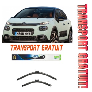 Stergatoare Citroen C3 Set 2 stergatoare parbriz Valeo 65 cm /40 cm pentru Citroen C3 III Van (Sx_, Sy_) din 2016 (65 cm / 40 cm)